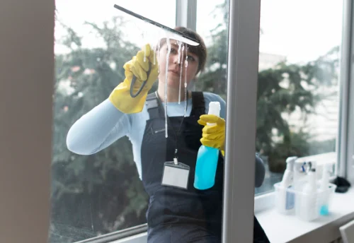 Nettoyage de vitres intérieures et extérieures à Saint-Georges-de-Reintembault